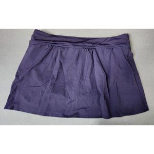Lands’ End  Swim Skort Size 14 Navy Blue Swim Skirt Bottoms